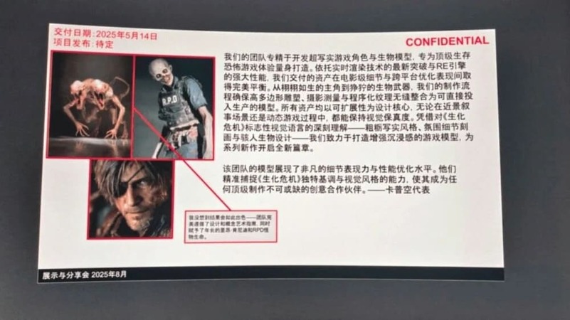 Leak Leon Resident evil requiem