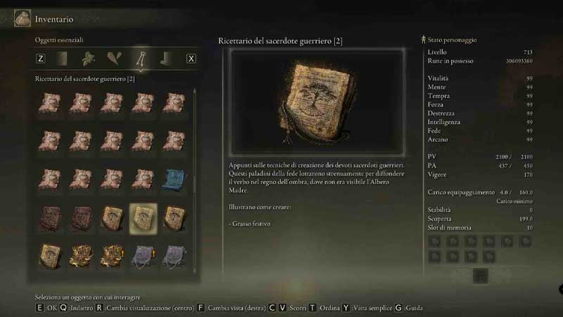 dove trovare il ricettario del sacerdote guerriero 2 in elden ring wiki top games