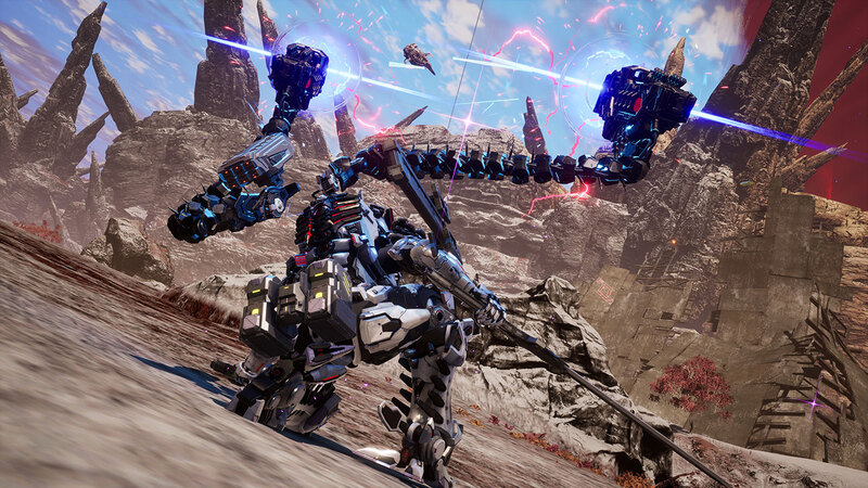 Mecha in posa di battaglia