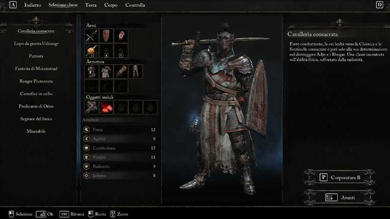 cavalleria consacrata top games italia guida completa