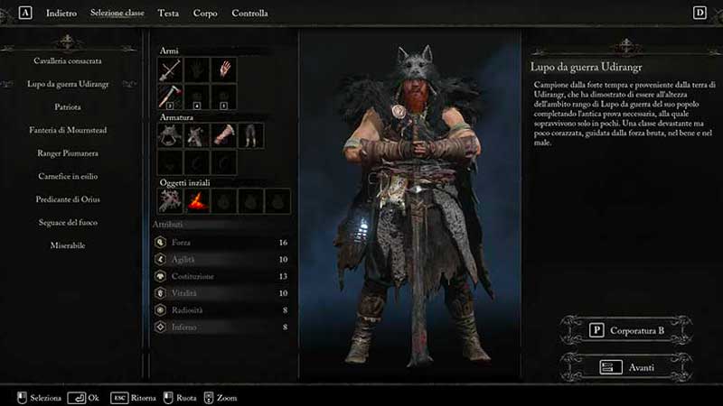 lupo da guerra udirang classe di gioco