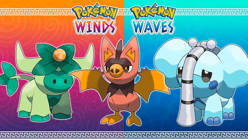 pokemon winds e waves ecco gli starter