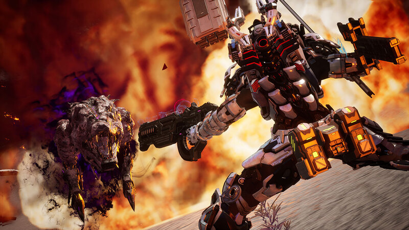 Mecha in posa di battaglia