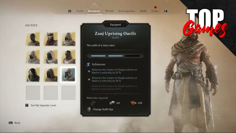 zanj ribelle costume ac mirage