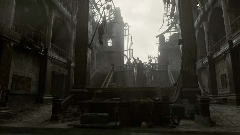 la centrale di polizia in resident evil requiem