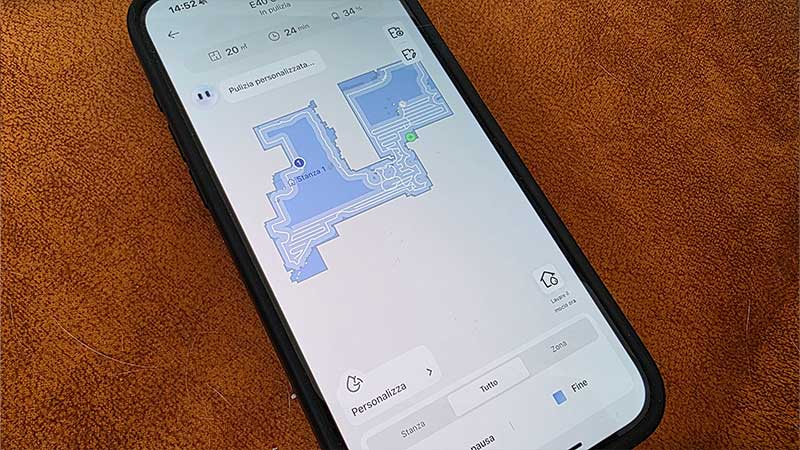 app mova tracciamento della casa per la pulizia