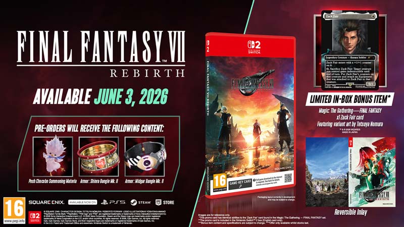 Final Fantasy 7 Rebirth Switch edizione fisica uscita e pre order