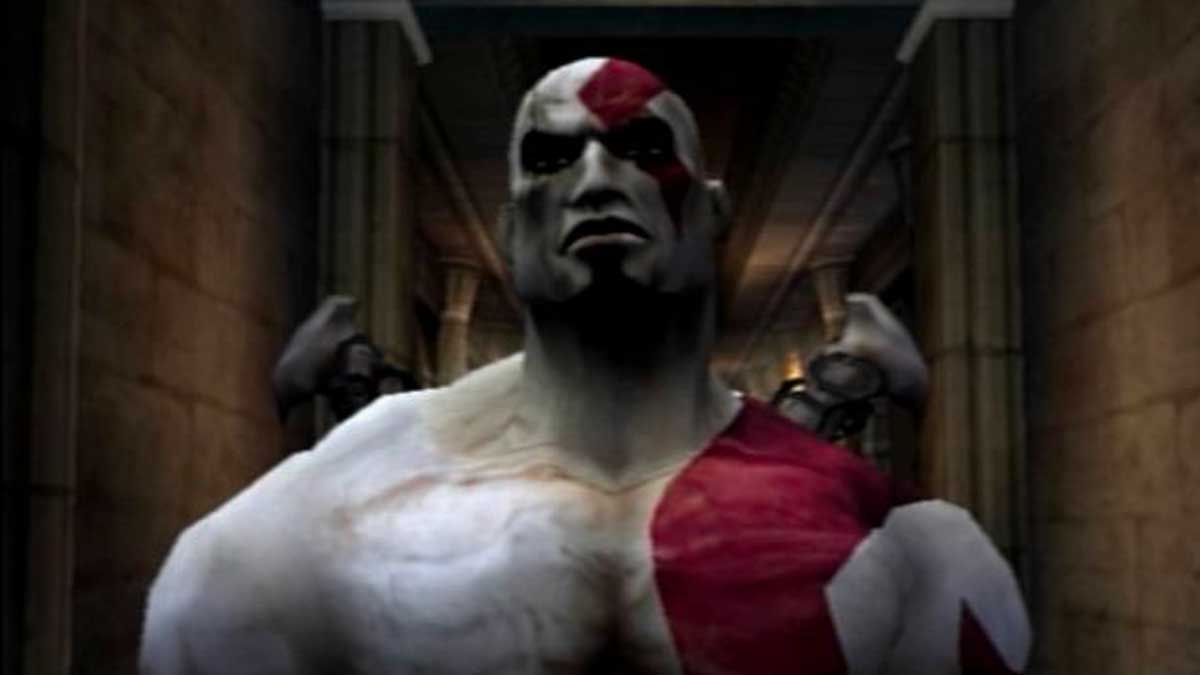 il primo gioco di GOW su PS2 del 2005
