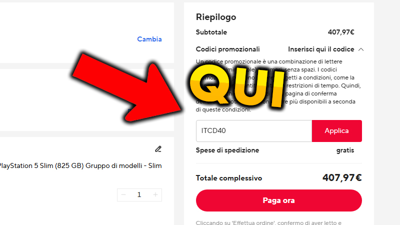 codici promozionali