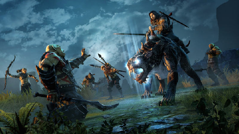 la terra di mezzo ombra di mordor e ombra della guerra, ascesa e declino, monolith production, nemesis system e warner bros combattimenti