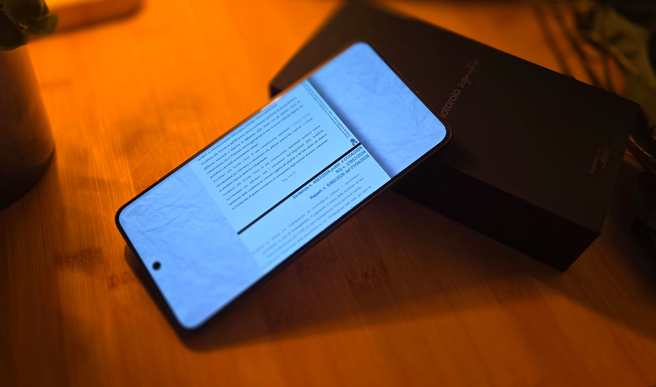 signature di motorola è il nuovo top di gamma perfetto