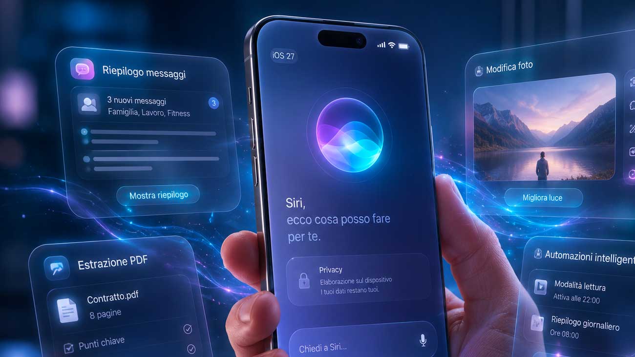 la nuova SIRI diventa assistente al 100%