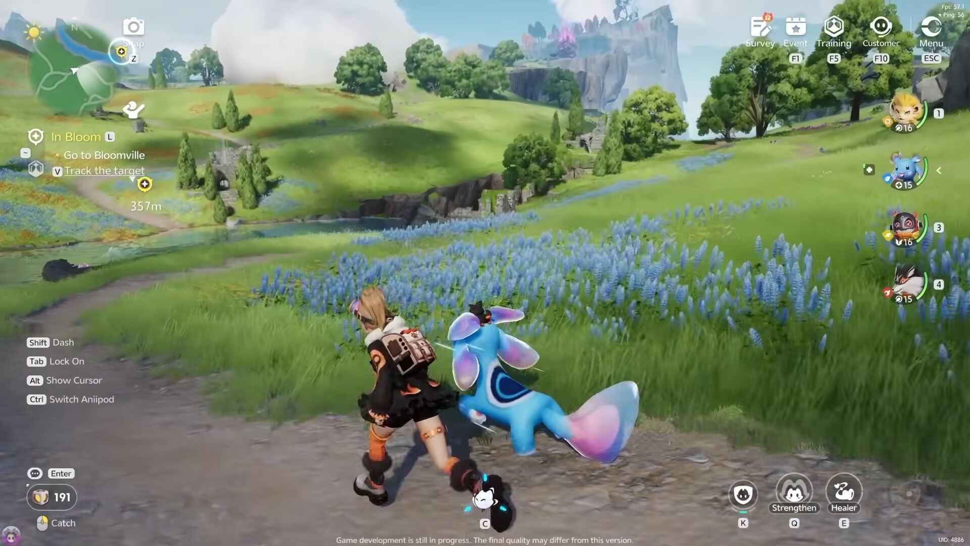 L’esplorazione dell’open world insieme alle creature Aniimo