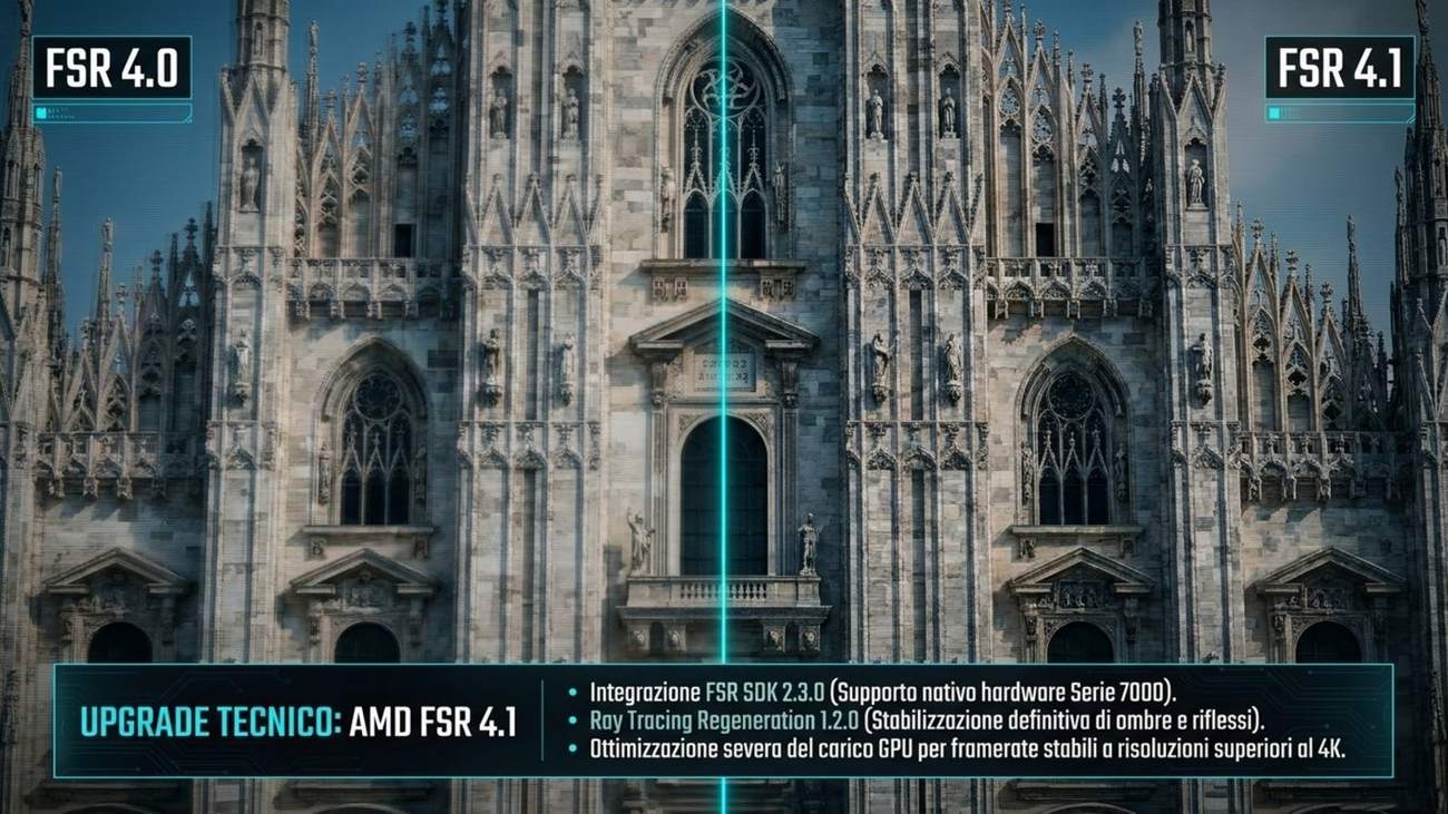 Confronto tecnico di Crimson Desert con AMD FSR 4.1 e miglioramenti grafici