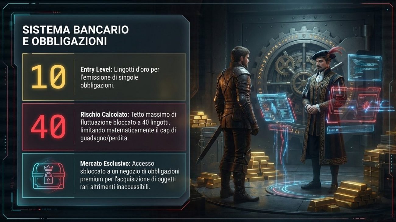 Sistema bancario e obbligazioni introdotti nell'economia di Crimson Desert