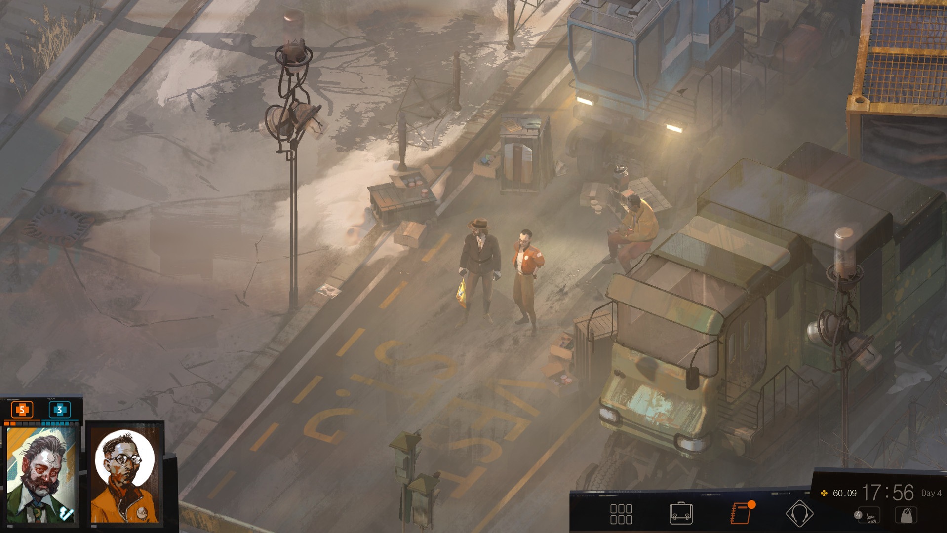 Disco Elysium The Final Cut durante l'esplorazione di Revachol