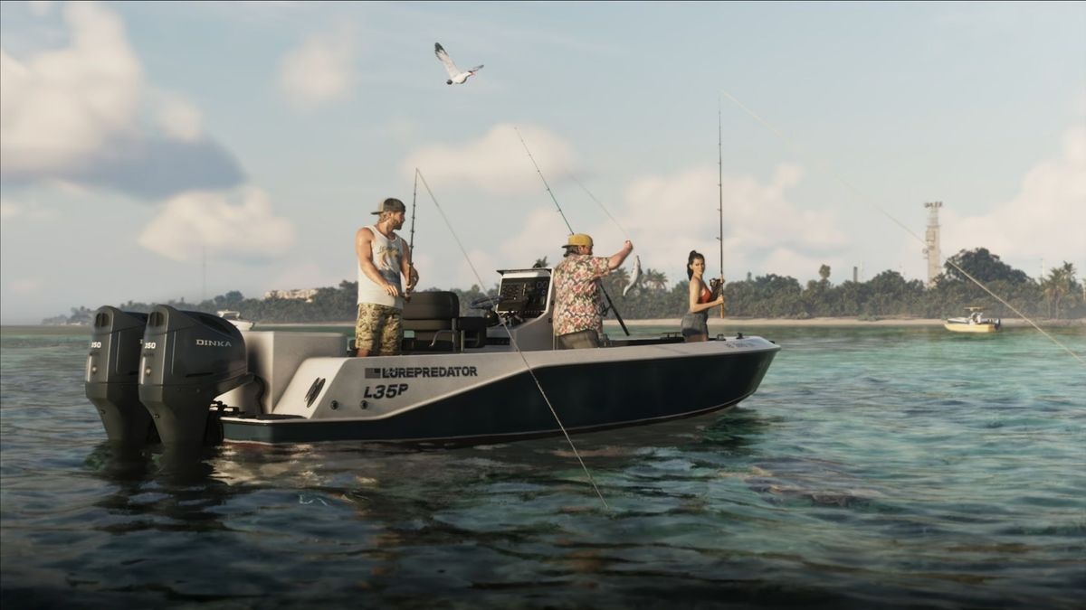 Una scena nelle acque di Leonida nell’Extended Look di GTA VI