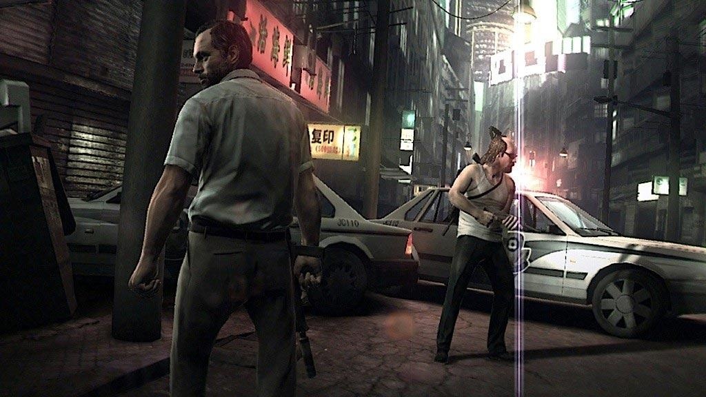Kane & Lynch 2 Dog Days con i due protagonisti durante il gameplay nelle strade di Shanghai
