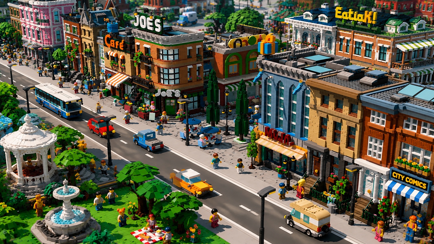 LEGO Skylines mostra una città costruita in mattoncini nei giochi selezionati da Top Games alla Opening Night Live Gamescom