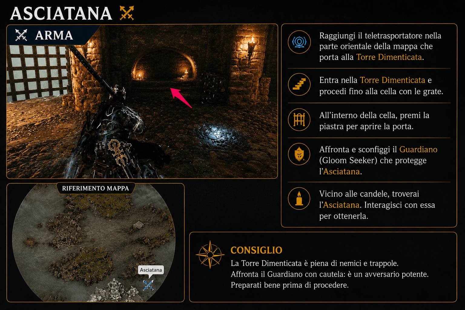 Asciatana in Mortal Shell 2 e percorso nella Torre Dimenticata per raggiungere e sconfiggere il Guardiano