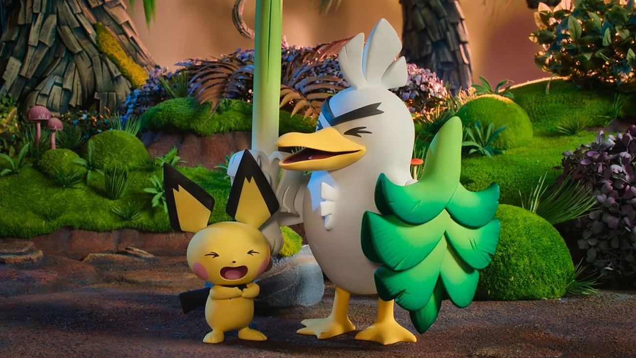 Sirfetch’d e Pichu insieme nella nuova serie Pokémon Tales realizzata in stop motion da Aardman