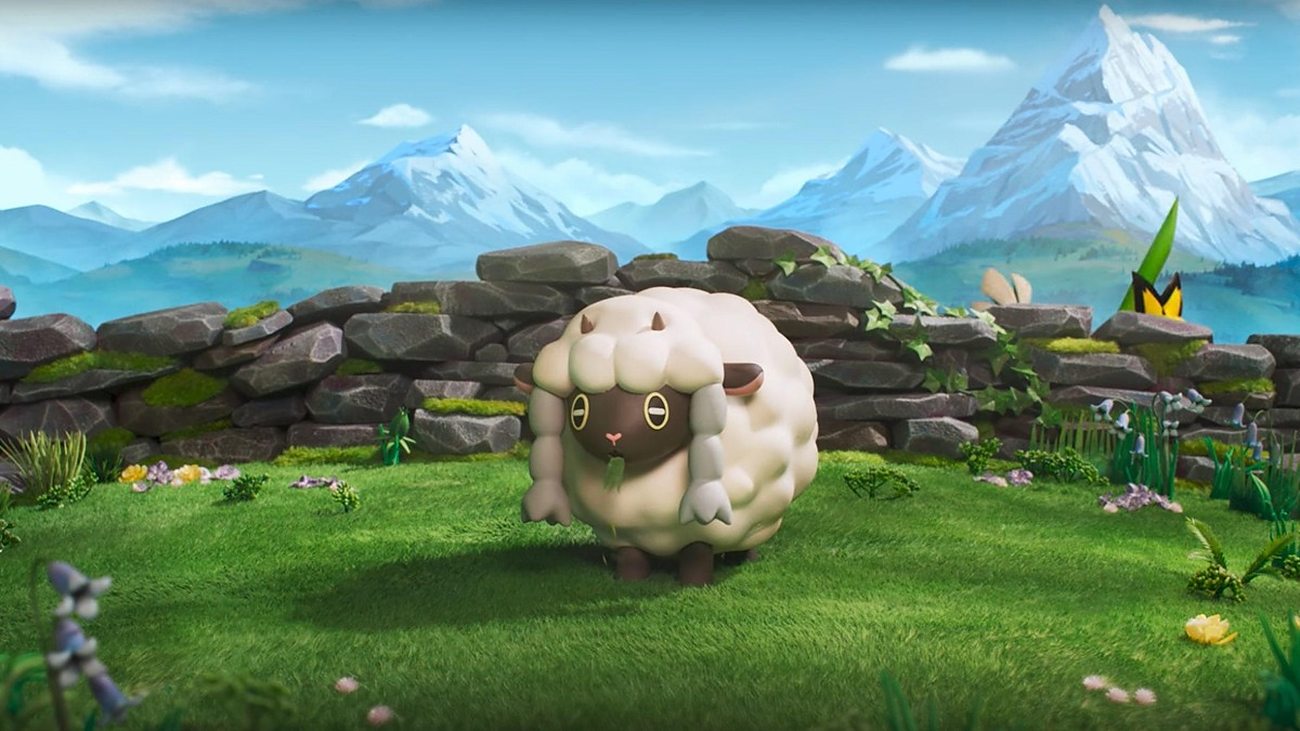 Wooloo nella Galar in stop motion di Pokémon Tales realizzata da Aardman