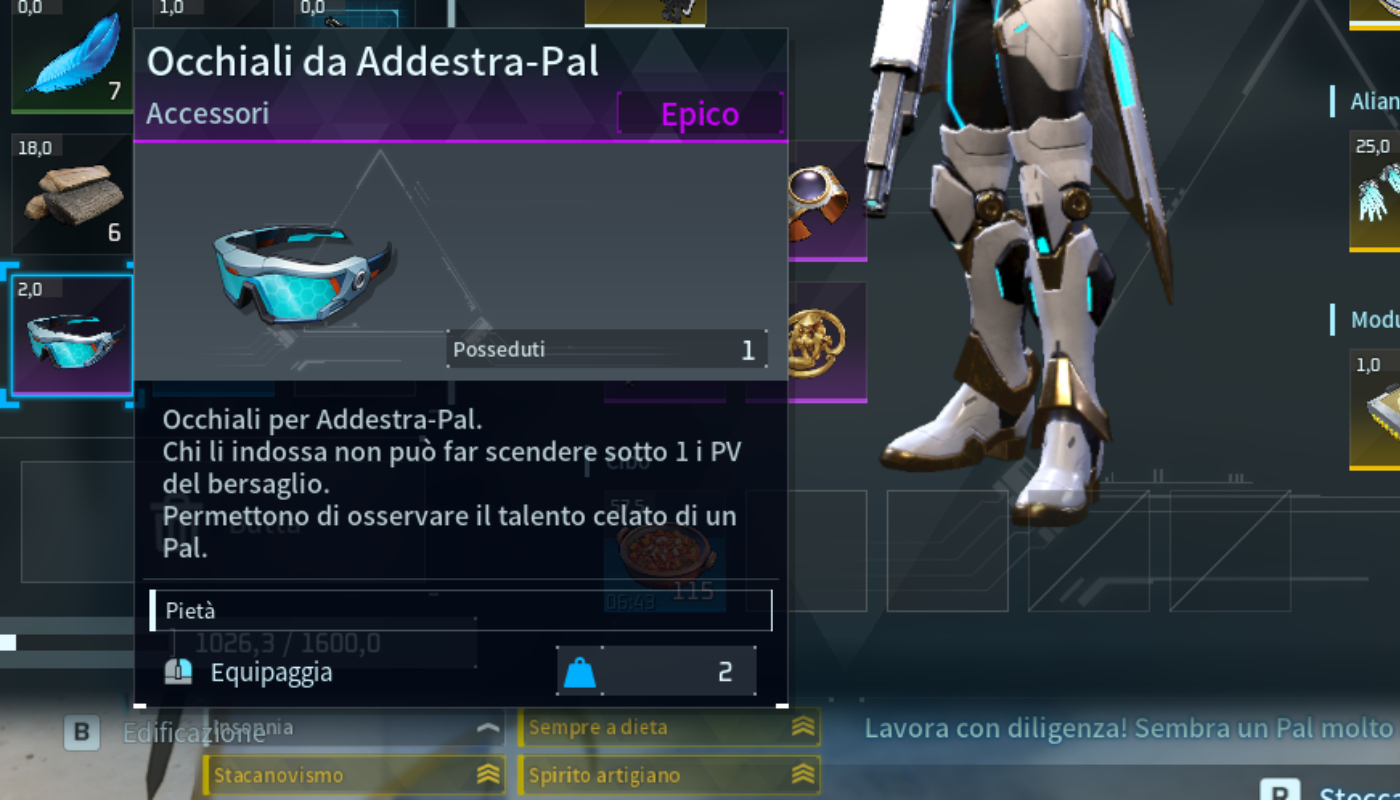 Palworld 10 i 10 oggetti necessari per dominare il gioco occhiali delladdestra pal