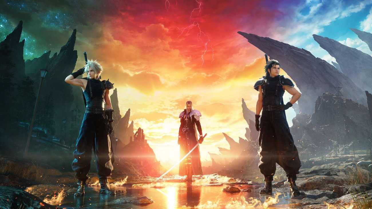 Cloud, Sephiroth e Zack in Final Fantasy VII Rebirth