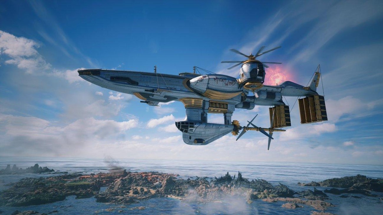 Highwind in volo nel mondo di Final Fantasy VII Revelation
