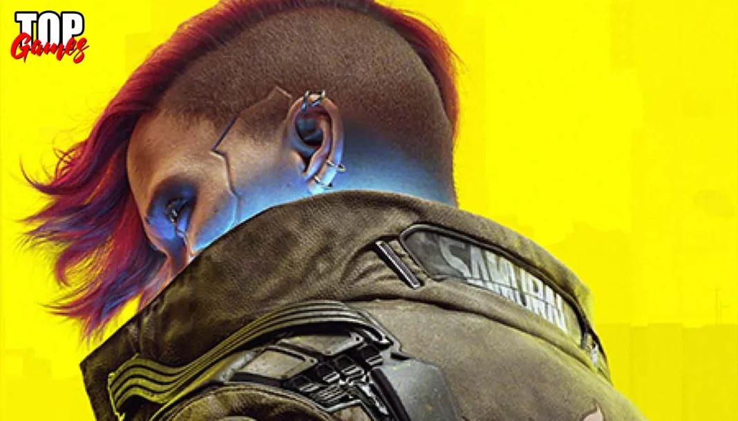 V di spalle con il volto girato per la notizia sull’aggiornamento Cyberpunk 2077