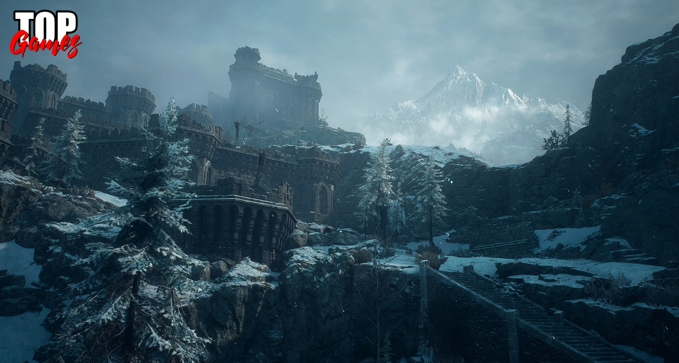 Rovine innevate della regione di Norgan in Dark Arisen