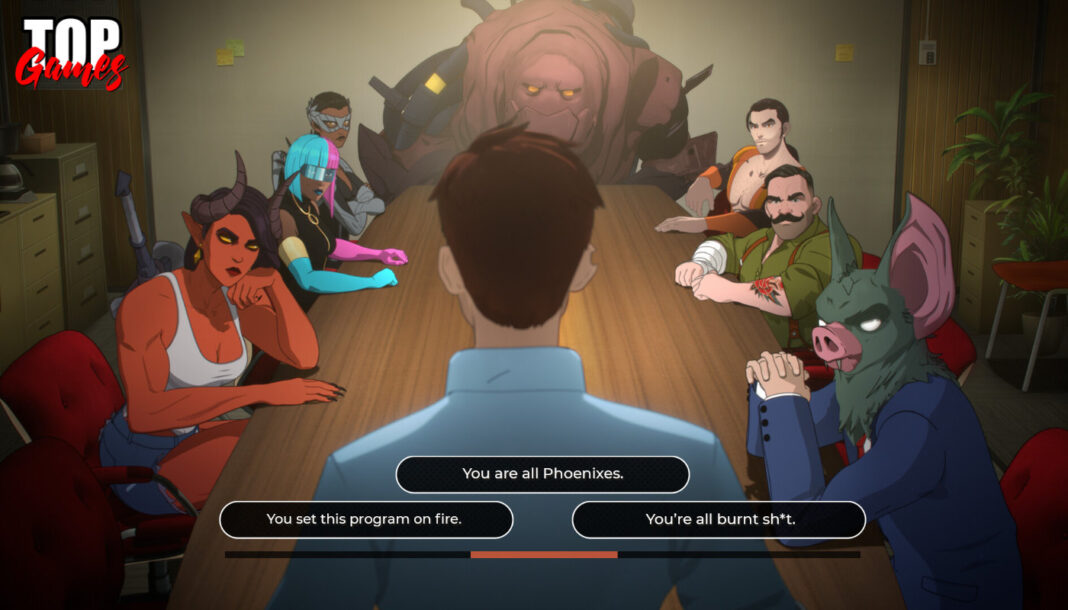 Dispatch arriva su mobile con quattro episodi gratis dal 9 dicembre Robert incontra la squadra di Dispatch prima del debutto mobile