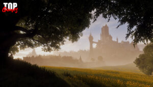 Il castello di Bowerstone tra i giardini nel nuovo Fable
