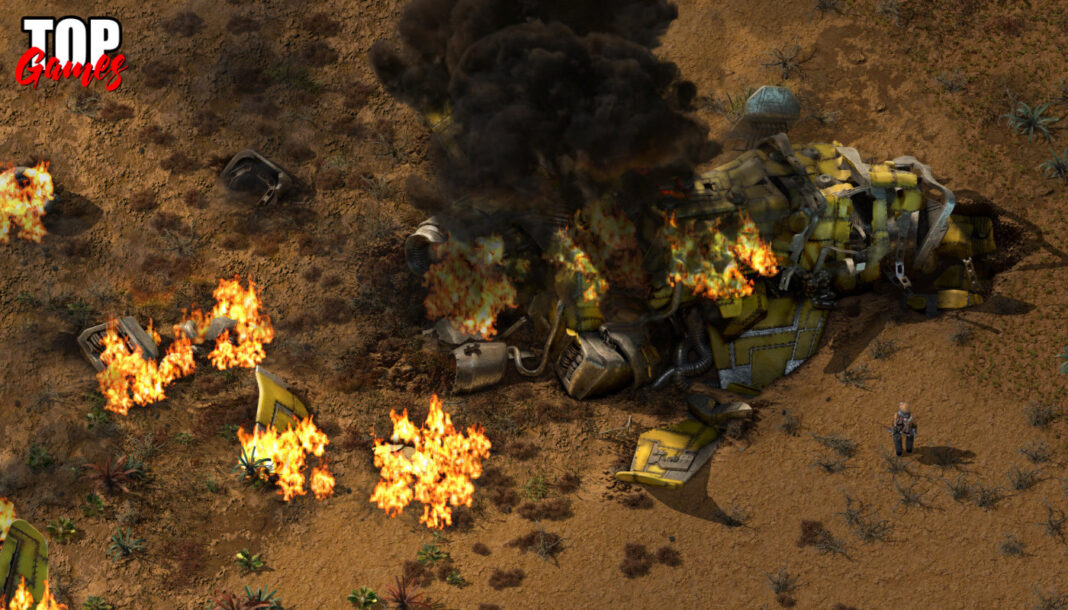 Factorio riceve il suo ultimo grande aggiornamento Factorio relitto della nave in fiamme all inizio del viaggio