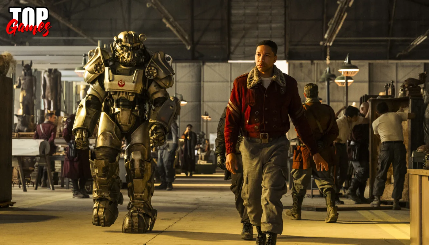 Maximus e una armatura atomica nella serie Prime Video prima di Fallout 3