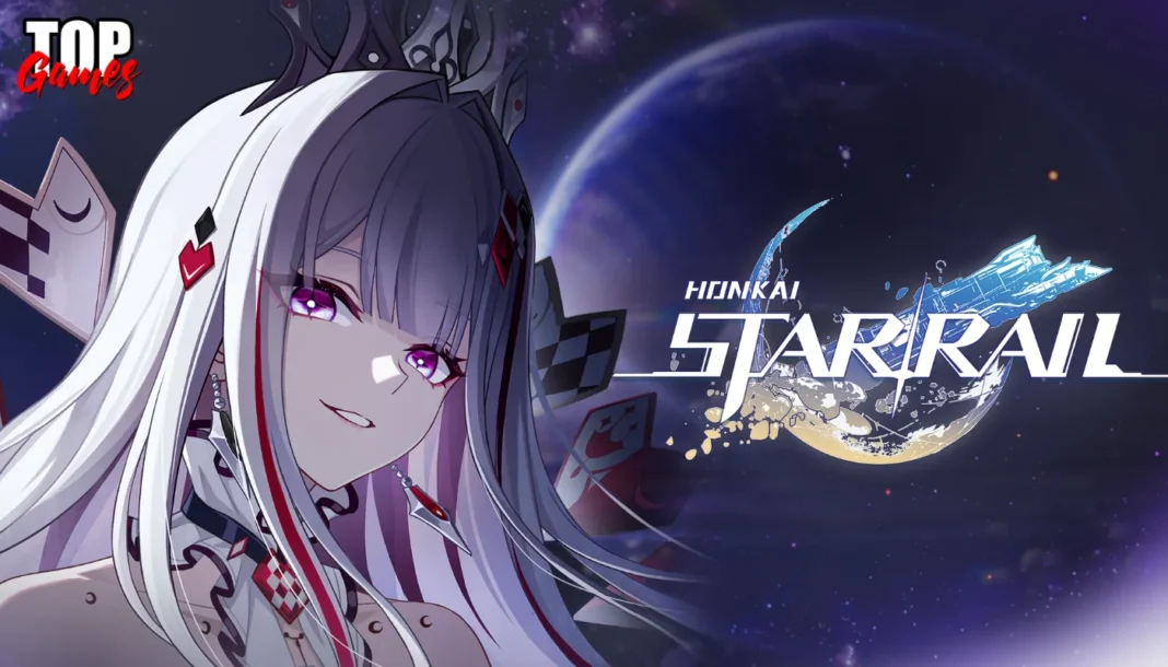 Honkai Star Rail porta Aha nel finale di Planarcadia Aha con gli occhi viola nell’immagine ufficiale di Honkai Star Rail