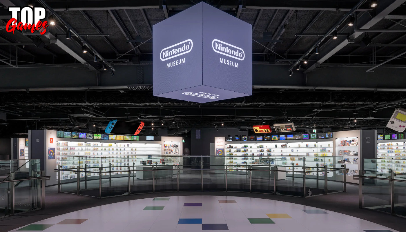 Esposizione di videogiochi e console al Nintendo Museum nel racconto della carriera di Miyamoto