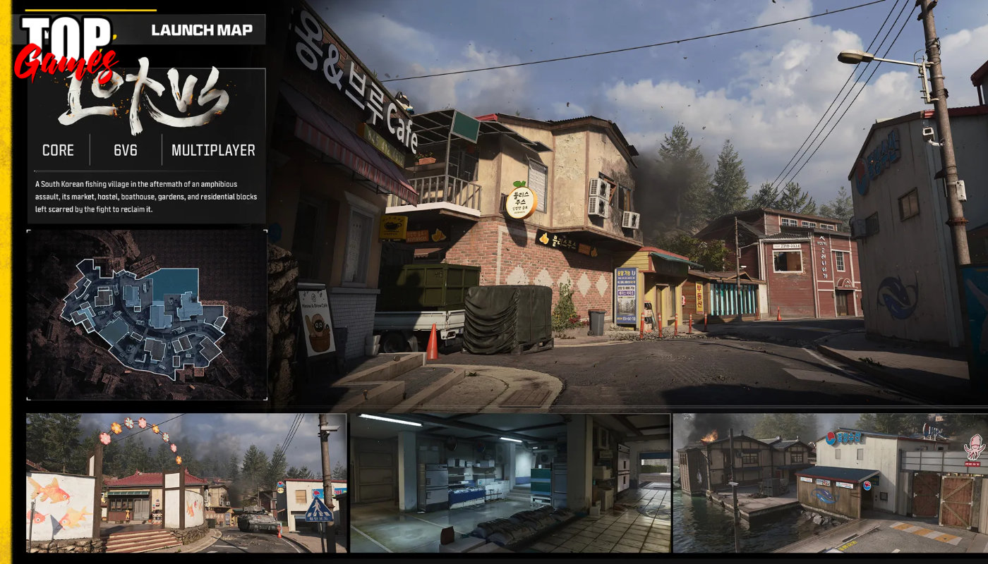 La mappa Lotus di Modern Warfare 4 per il multiplayer sei contro sei
