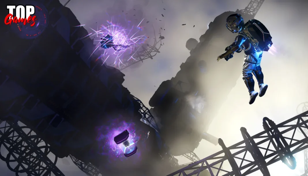 No Mans Sky Forsaken porta orrori spaziali e arriva su iPhone Un viaggiatore nello spazio accanto a reperti luminosi in No Mans Sky Forsaken