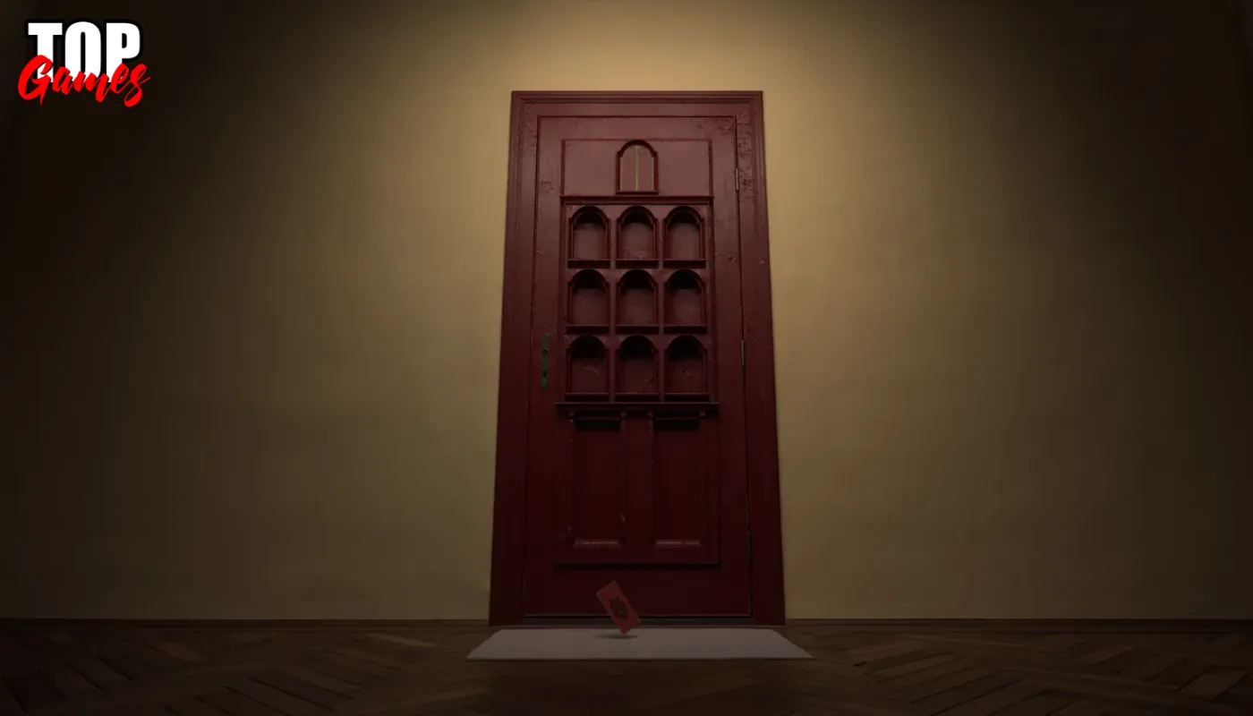 La porta rossa di OD Knock presentata per la mostra Beyond the Strand