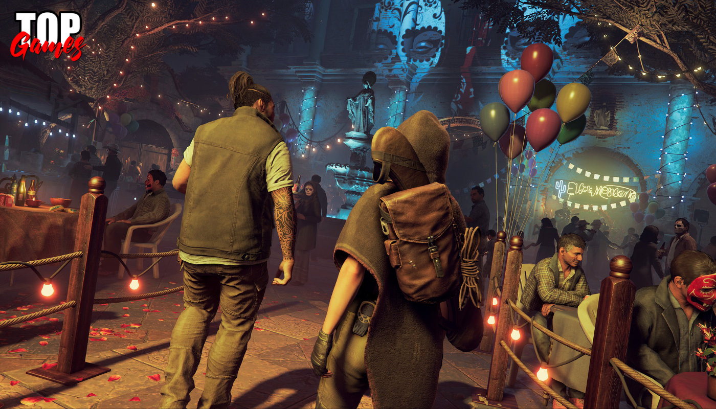 Lara e Jonah in una cittร di Shadow of the Tomb Raider