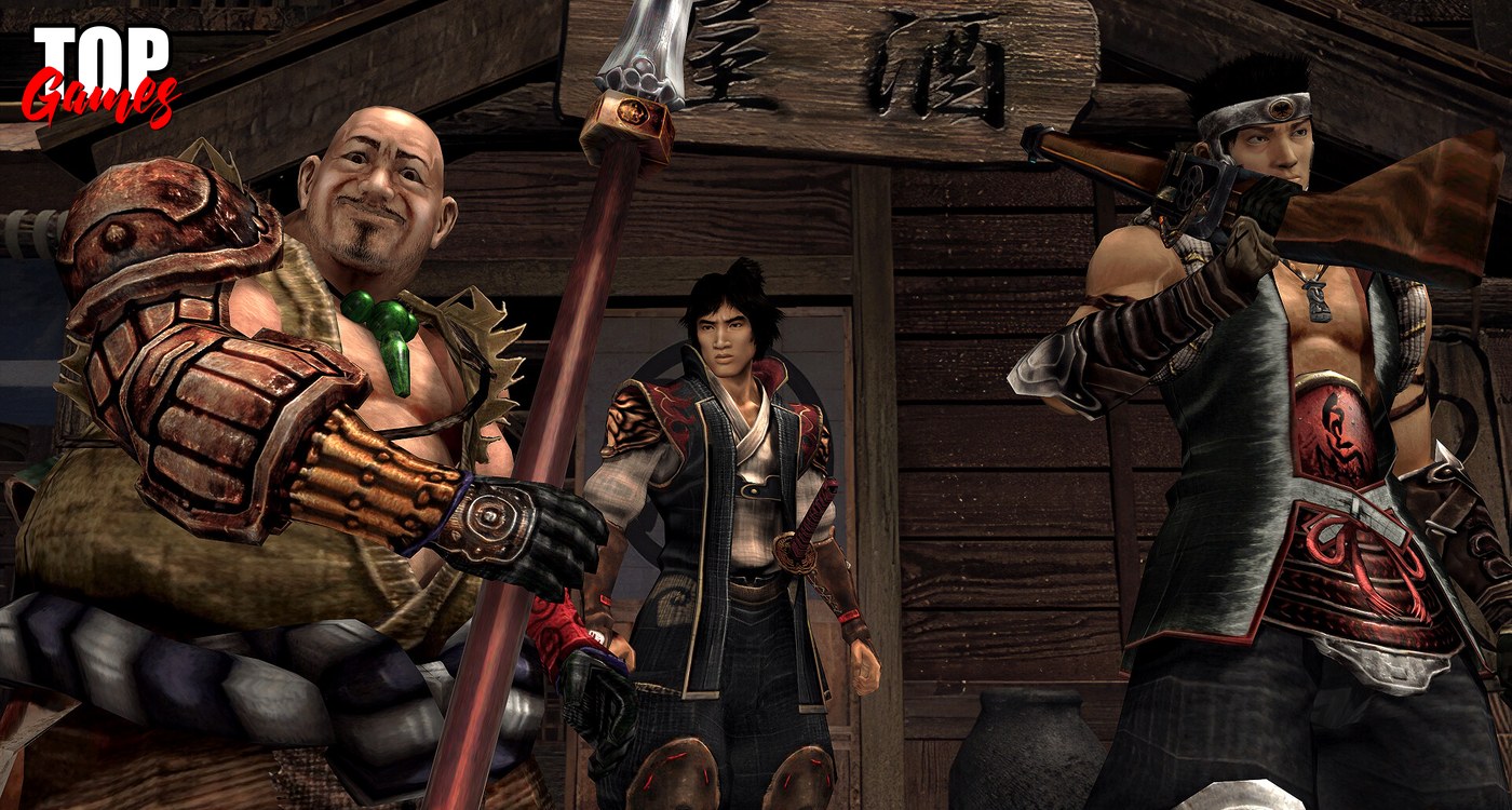Jubei con Ekei e Magoichi in Onimusha 2 Samurais Destiny